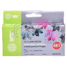 Картридж струйный Cactus CS-CLI481XXLM пурпурный (12 мл) для Canon Pixma TR7540/TR8540/TS6140/TS8140