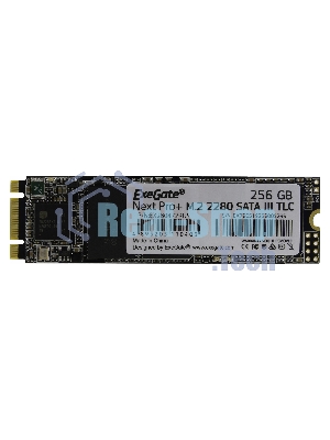 Накопитель SSD ExeGate NextPro+ UV500TS256, 256Gb, SATA III, M.2 2280, R/W 561/500