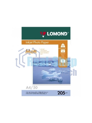 Фотобумага Lomond 0102124 A4/205г/м2/25л./белый матовое для струйной печати