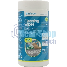 Чистящие салфетки Defender CLN ECO для экранов всех видов: ЭЛТ, ЖК, плазменными панелями/туба/100 шт/Россия