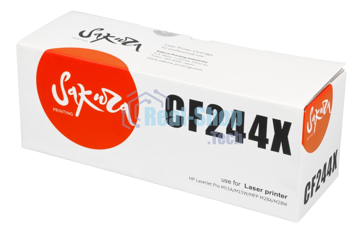 Картридж Sakura CF244X для HP, черный, 2 000 к.
