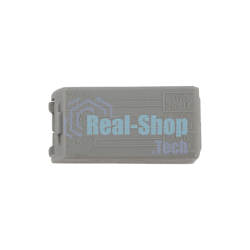 Строительно-монтажная клемма Rexant СМК 224 для светильника на 2 проводника 1.0-2.5/0.5-2.5 мм², белая (5 шт./уп.)