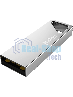 Флешка USB Netac U326 (NT03U326N-016G-20PN), 16Gb, USB 2.0, R/W 50/15, серебристый