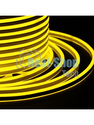 Гибкий неон Neon-night SMD 8х16 мм, двухсторонний, желтый, 120 LED/м, бухта 100 м (с комплектом подключения)