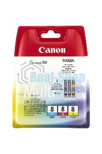 Картридж струйный Canon CLI-8C/M/Y 0621B029 голубой/пурпурный/желтый (420 стр.) для Canon Pixma iP6600D/iP4200/5200