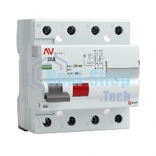 Выключатель дифференциального тока (УЗО) Averes DV 4P 25А/300мА (AC) электромеханическое