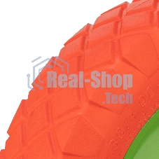 Колесо полиуретановое Сибртех 4.80/4-8, длина оси 90мм, подшипник 20мм