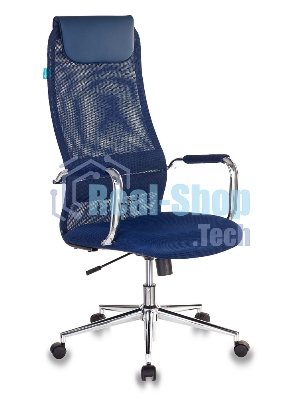 Кресло Бюрократ KB-9N/DB/TW-10N TW-01 TW-11 синий, сетка