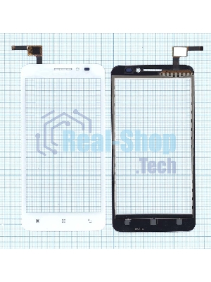 Сенсорное стекло (тачскрин) для Lenovo A606 белое