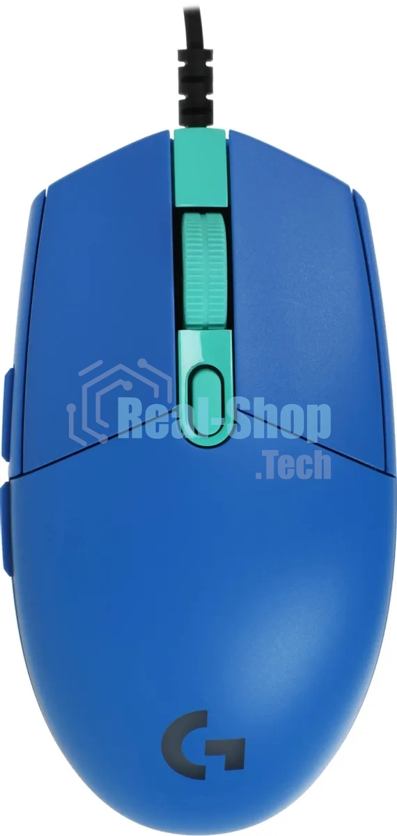 Мышь проводная Logitech G102 LIGHTSYNC синий, 8000 dpi, USB, кнопки - 6