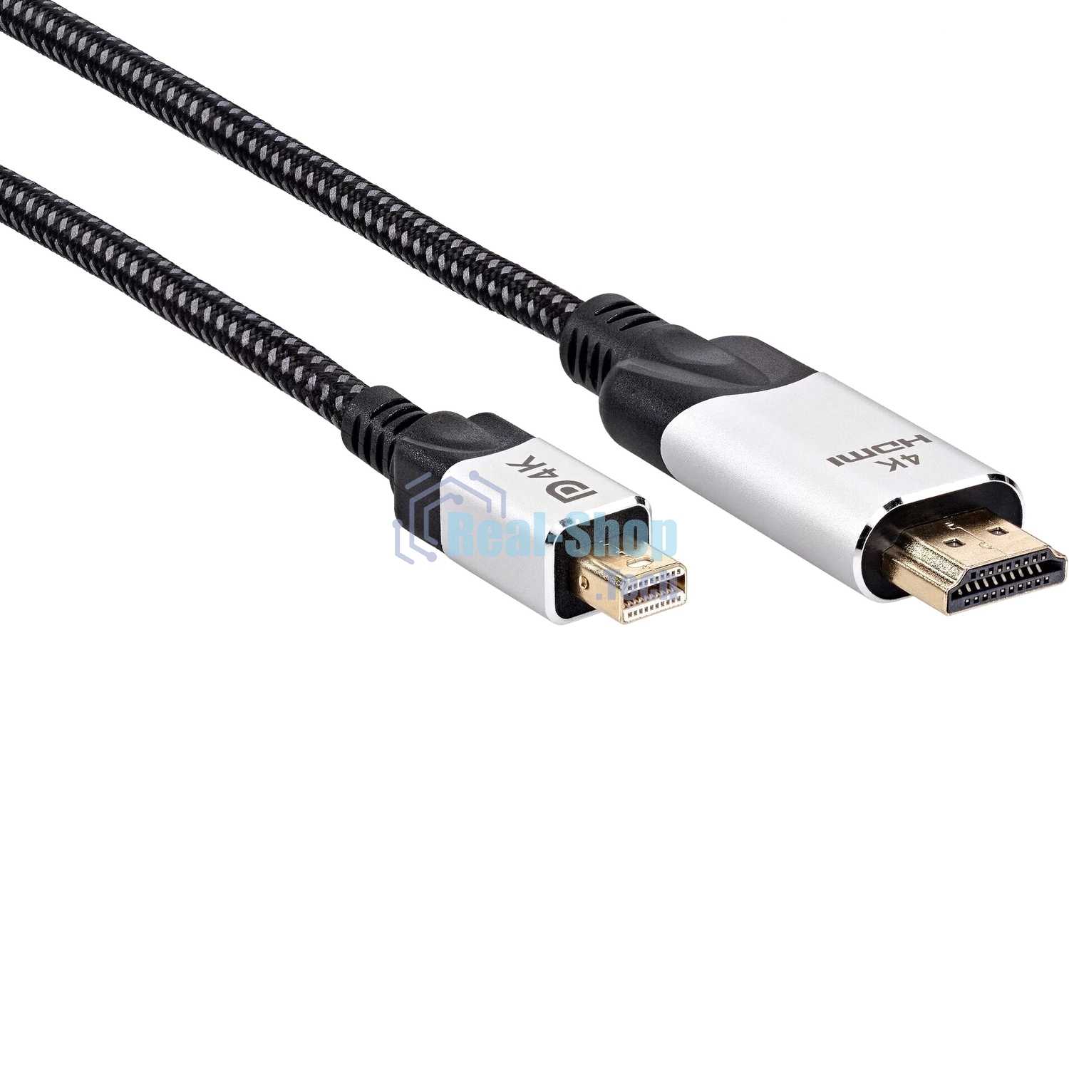 Кабель-переходник miniDisplayPort M-> HDMI M 4K@60Hz 1,5 м VCOM