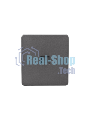 Розетка компьютерная Kranz ROUND RJ45 кат6 с/у титан