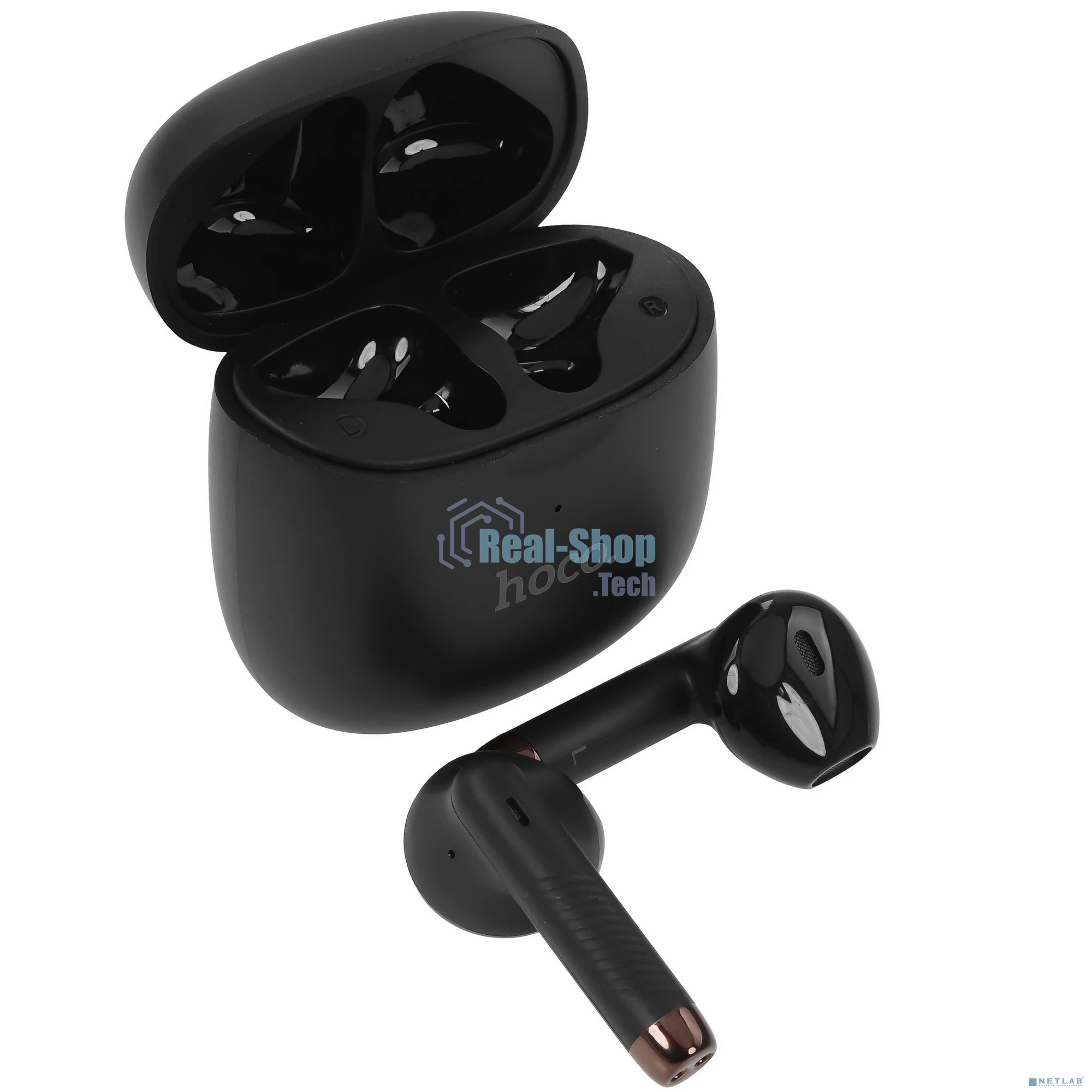 Наушники TWS Hoco ES56 черный, вкладыши, Bluetooth, до 4 ч.