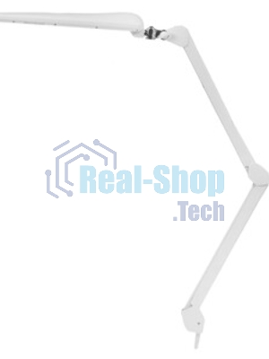 Лампа настольная бестеневая на струбцине Rexant ECO light, 324 SMD LED с диммером, теплый/холодный цвет свечения, белая