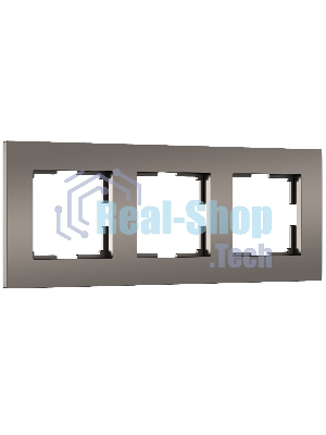 Рамка на 3 поста Slab (бронза софт) W0032963