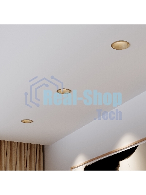 25071/LED 15W 4000K / светильник встраиваемый светодиодный / латунь
