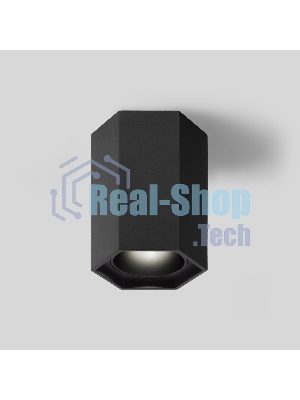 25037/LED / Светильник накладной черный матовый