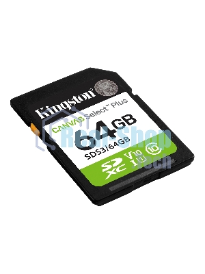 Флеш карта SDXC 64Gb Kingston SDS3/64Gb Canvas Select Plus w/o adapter