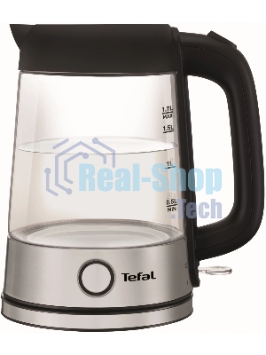 Чайник электрический Tefal KI750D30 серебристый, 1.7 л, 2400 Вт, скрытый нагревательный элемент