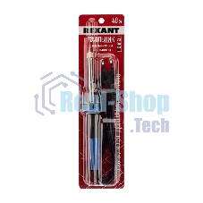 Паяльник Rexant с керам. нагревателем долговечное жало 220В/40Вт