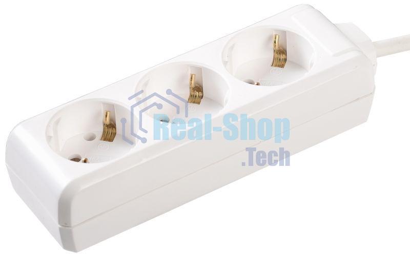 Удлинитель Iek WYP10-16-03-01-Z-17 У03 3 места 2 Р + P Е/1,5 метра 3х1 мм2 16А/250В IEK