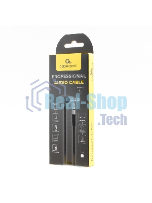 Кабель Cablexpert аудио 90˚ CCAB-01-35MML-1MB, 3.5 Jack (M)/3.5 Jack (M), черный, 1м, блистер