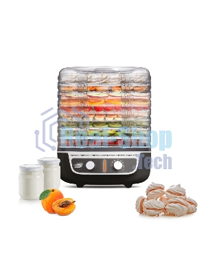 Сушилка для овощей Великие Реки Волга-9 черно-белая