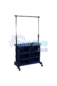 Вешалка напольная Рыжий кот с полкой и органайзером (6 ячеек) CR455, 80x42x95-170 см