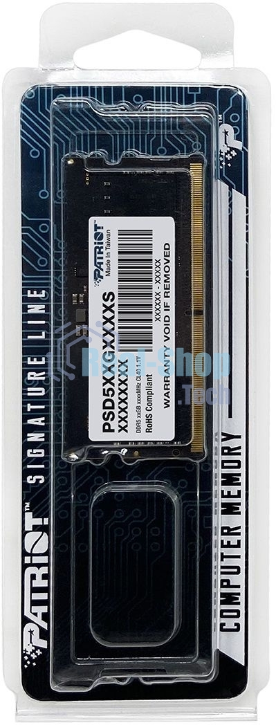 Оперативная память Patriot, DDR5, 32GB (1x32 GB), 4800 MHz, CL40 SO-DIMM