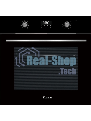 Встраиваемый электрический духовой шкаф Evelux EO 635 PB, черное стекло