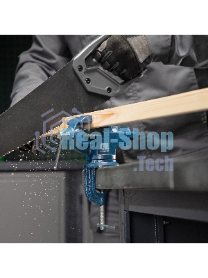 Тиски слесарные Сибртех, настольные, поворотные, ширина рабочих губок 50 мм, наковальня