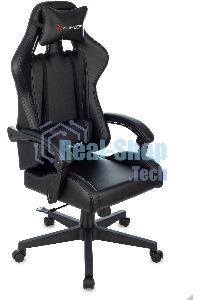 Кресло игровое Бюрократ Zombie GAME TETRA черный/карбон эко.кожа крестов. пластик