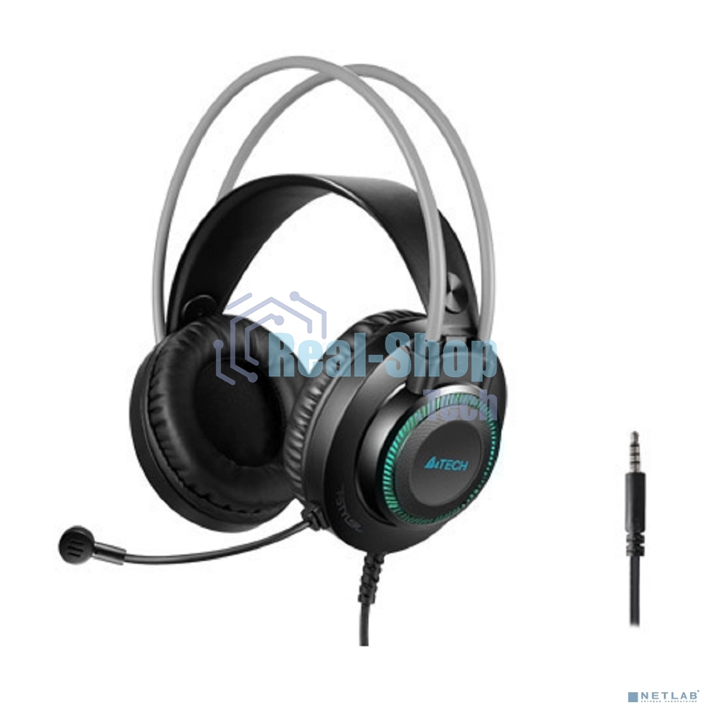 Гарнитура проводная с микрофоном A4Tech Fstyler FH200i серый 1.8м накладные оголовье (FH200I GREY)