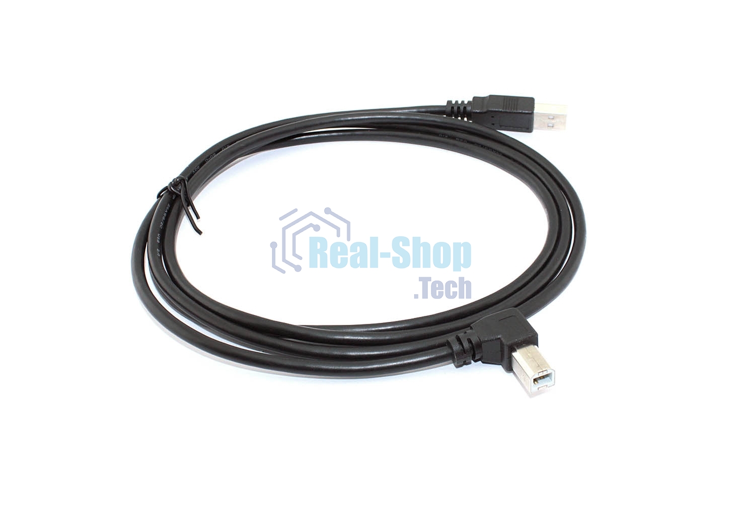 Кабель USB 2.0 на USB-B угол влево 1,5 м