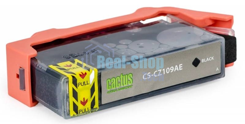 Картридж струйный Cactus CS-CZ109AE №655 черный (21,6 мл) для HP DJ IA 3525/5525/4515/4525