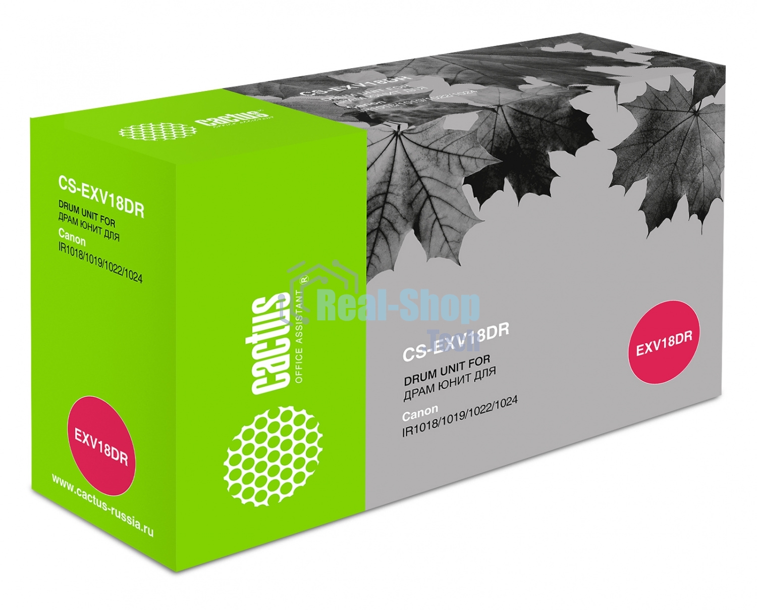 Картридж Cactus CS-EXV18DR черный (26900стр.) для Canon IR 1022A/1022F/1024A/1024F/1024IF/1018/1018J/1020/1019J/1023/1025