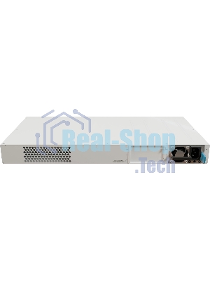 Коммутатор MikroTik CRS320-8P-8B-4S+RM Cloud Router Switch with dual-core 800 MHz CPU, 256 MB RAM, 98DX226S switch chip, 17 x Gigabit Eth ports (8 x 802.3af/at, 8 x 802.3bt PoE-out), 4 x 10G SFP+ ports, RouterOS L5, 1U rackmount enclosure, 600W PSU