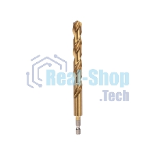 Сверло по металлу, 12мм, Р6М5, ТИТАН, шестигранный хвостовик (1 шт. в упаковке) DIN 338 Kranz