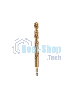 Сверло по металлу, 12мм, Р6М5, ТИТАН, шестигранный хвостовик (1 шт. в упаковке) DIN 338 Kranz