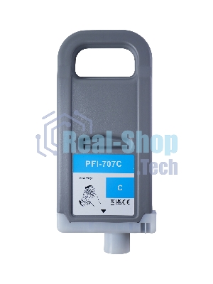 Картридж струйный Sakura 9822B001 (PFI-707C) для Canon, голубой, 700 мл.