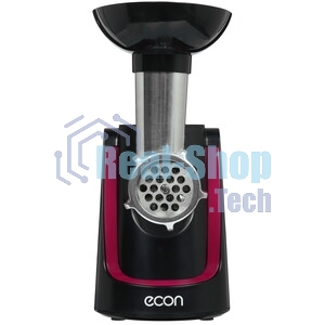 Мясорубка электрическая ECON ECO-1062MG черный, 2000 Вт, 2.2 кг/мин, реверс, защита от перегрузки, насадки - 4