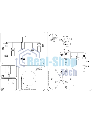 Люстра Ambrella light LH56128/9 BS/FR латунь/белый матовый E14*9 max 40W D765*440