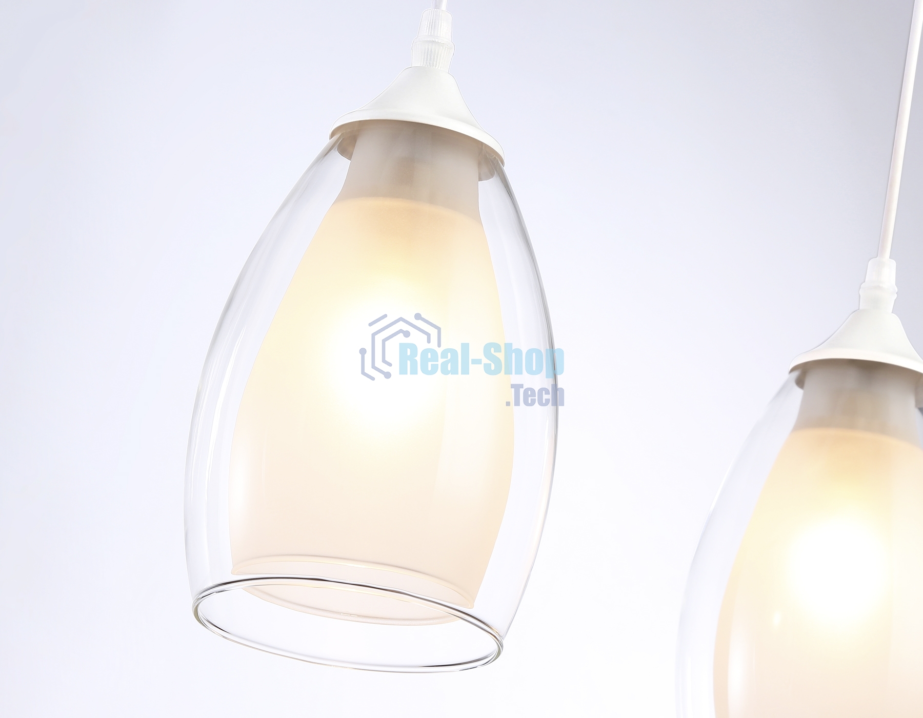 Светильник Ambrella light TR3536/3 WH/CL/FR белый/прозрачный/белый матовый E27*3 max 40W 640*120*820