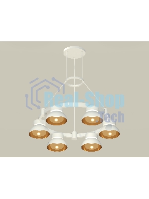 Светильник Ambrella light XR92031002/6 SWH/PYG/CL белый песок/золото желтое полированное/прозрачный GX53 (A9203, C9231, N8144)