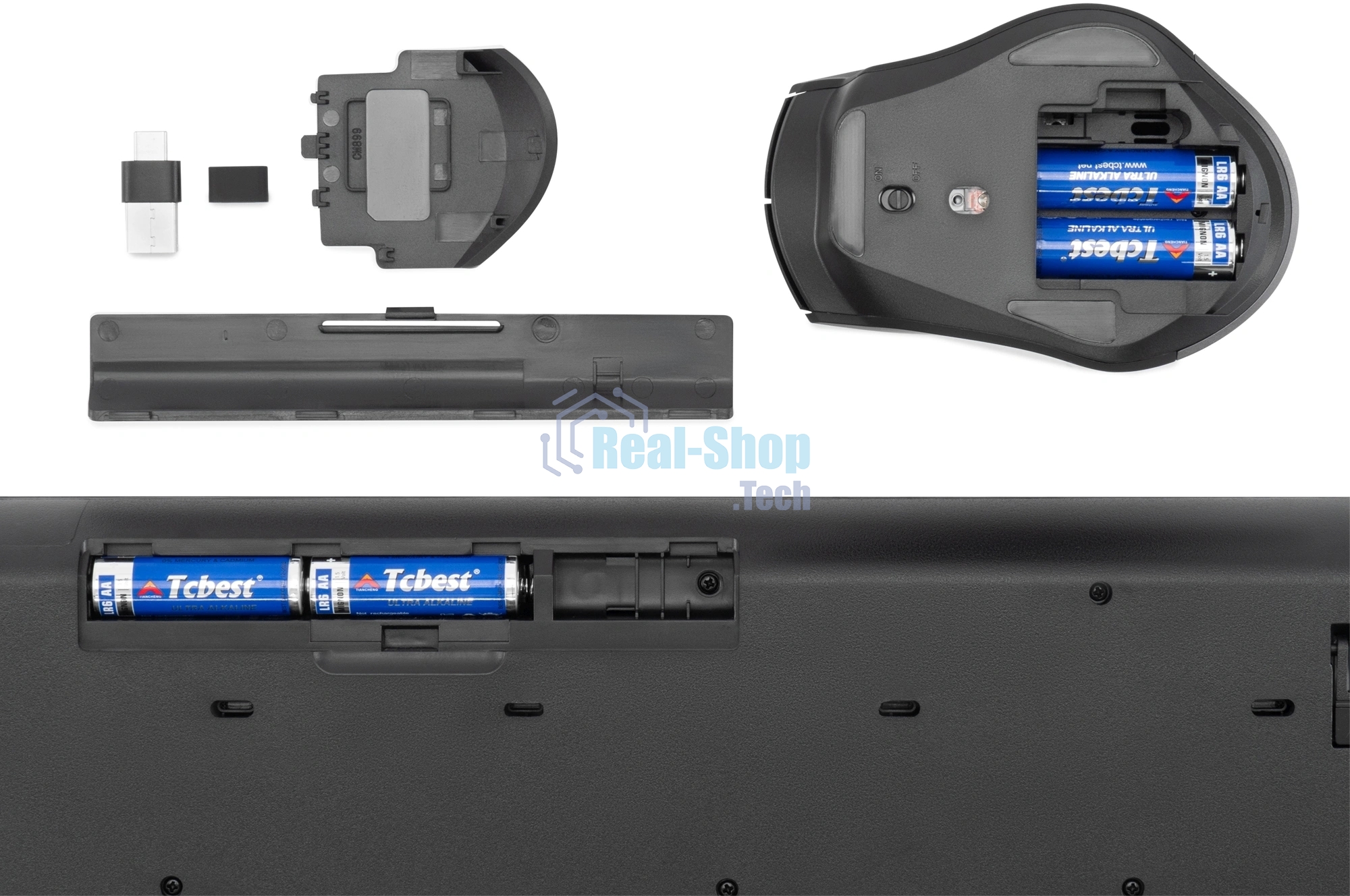 Комплект клавиатура+мышь Oklick S290W беспроводной, USB, 1600 DPI, чёрный