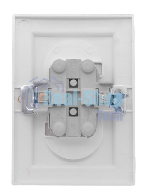 Розетка 2-м СП Минск 10А защ. шторки без заземл. бел. Basic EKF ERR10-102-100