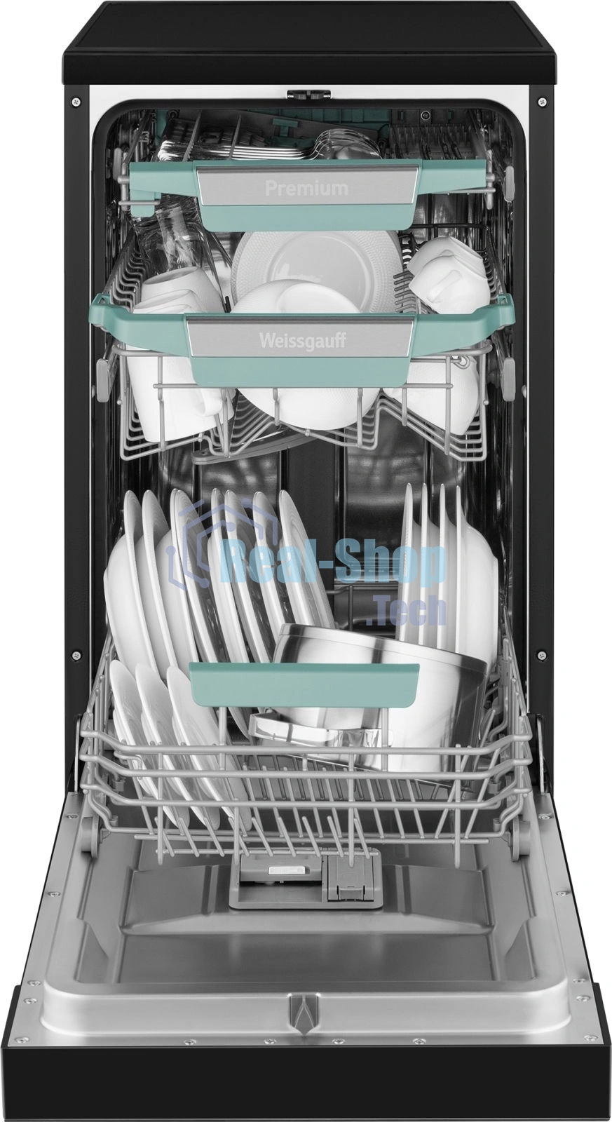 Посудомоечная машина Weissgauff DW 4539 Inverter Touch AutoOpen черный