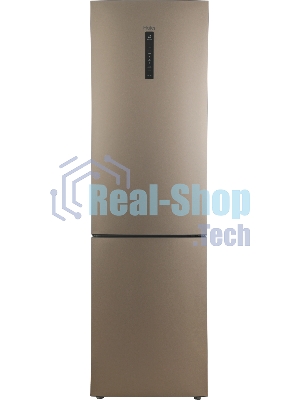 Холодильник Haier C2F637CGGU1 золотистый, двухкамерный, 278/108л, морозилка снизу, No Frost