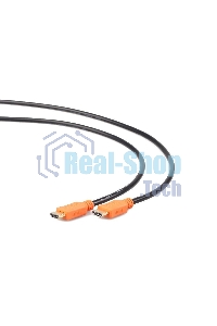 Кабель Cablexpert HDMI CC-HDMI4L-15, 19M/19M, v2.0, серия Light, позол.разъемы, экран, 4.5м, черный, пакет