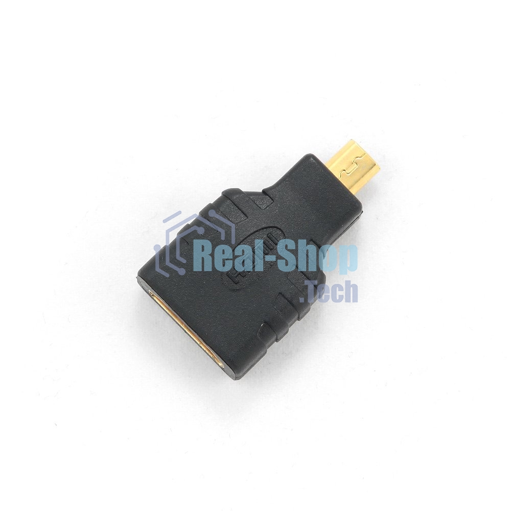 Переходник Gembird Переходник HDMI-microHDMI 19F/19M, золотые разъемы, пакет